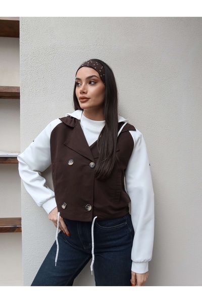 ESRAHELVACI με κουκούλα Κοντή καμπαρντίνα