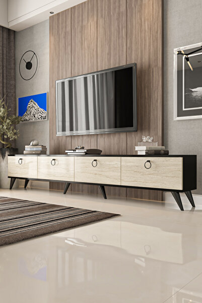 Givayo Mobilya LEİNA TV ÜNİTESİ 240 cm Duvara Monte - Ayaklı Kullanım