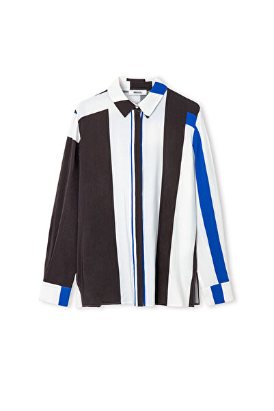 İpekyol Geometrik desen gömlek