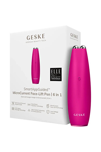 Geske MicroCurrent Face-Lift Pen 6 in 1 Microcurrent Facial Device Magenta