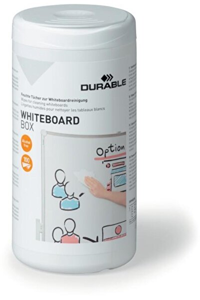 Durable Whiteboard cleaning wipes with dispenser 1