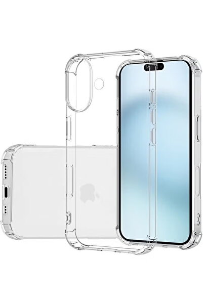 URBBKING Crystal Clear iPhone 16 Case with Four Corner Anti-Fall Airbags Slim...