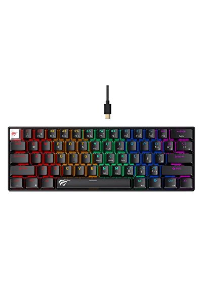 Havit Gamenote KB903L%60 Mekanik Blended Aydınlatma Oyuncu Klavyesi - 61 Tuş ...