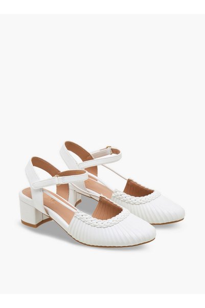 Celeste Girls Textured Block Heels Shoes