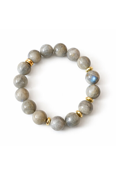 B Design jewelry سوار هالو لابرادونيت مرصّع بالأحجار