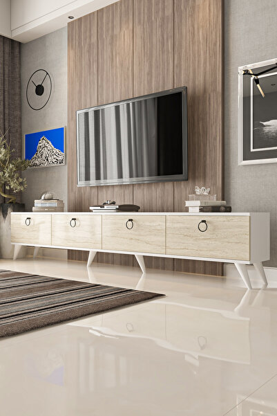 Givayo Mobilya LEİNA TV ÜNİTESİ 240 cm Duvara Monte - Ayaklı Kullanım