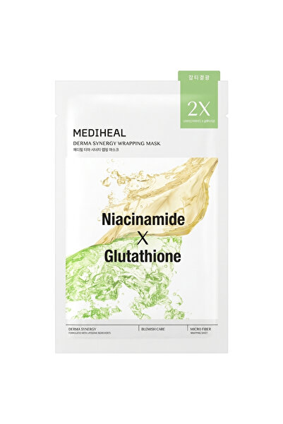 Mediheal Derma Synergy Wrapping Sheet Mask Niacinamide X Glutathione Blemish ...