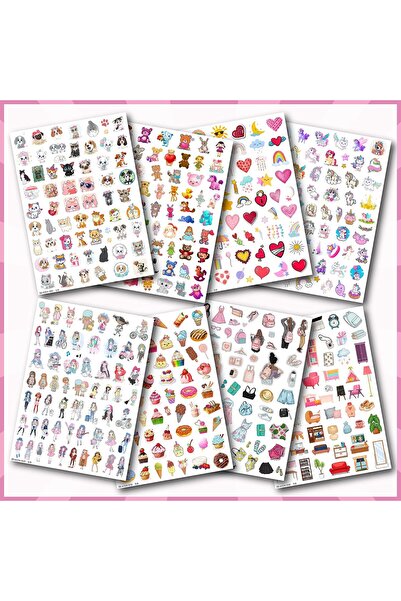 NeoPrint Sticker Seti 500 Adet - Kız Çocuklara Özel Konsept - Defter Planlayı...