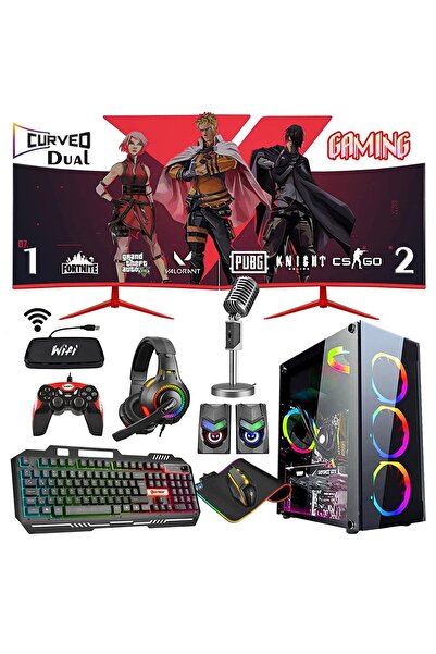 Zeiron Sx75 I7-860 16gb 240gb Gt730 24 Dual Curved Oyuncu Masaüstü Bilgisayar