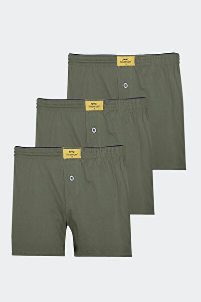 Slazenger He Set of 3 Men's Khaki Boxers