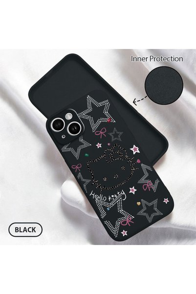 Hontinga حافظة هاتف من السيليكون الناعم متوافقة مع هاتف iPhone 14 مع مخمل حما...