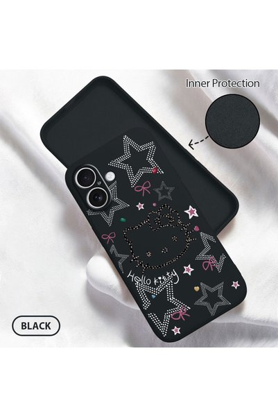 Hontinga iPhone 16 Uyumlu Içi Kadifeli Kamera Korumalı Yumuşak Silikon Telefo...