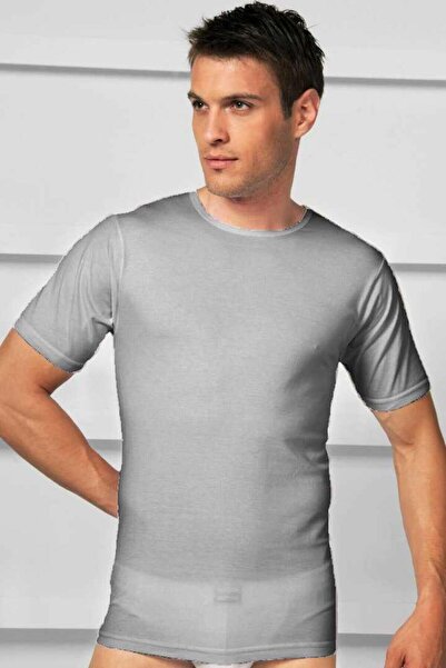 Findit Men's Cotton Pack Short Sleeve Wide Collar Classic Undershirt T-Shirt