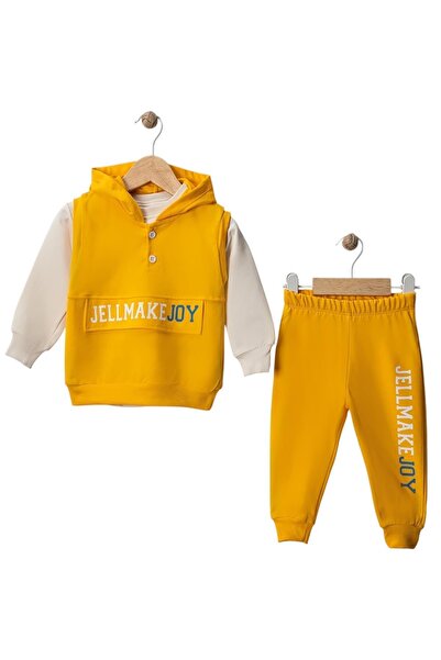 Bluefeet Wwc Yellow Two String Vest Hooded Baby Boy Set