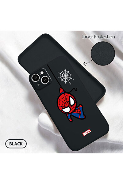 Hontinga حافظة هاتف من السيليكون الناعم بنمط العنكبوت متوافقة مع هاتف iPhone ...