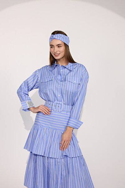 NOK İSTANBUL Queen Breeze Shirt&Bandana Blue