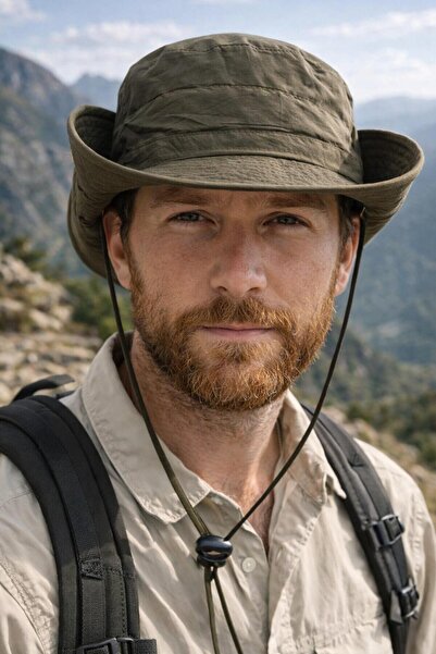 LAGRANZE Men's Wide Brim Outdoor Adjustable Drawstring Safari Summer H Lightw...