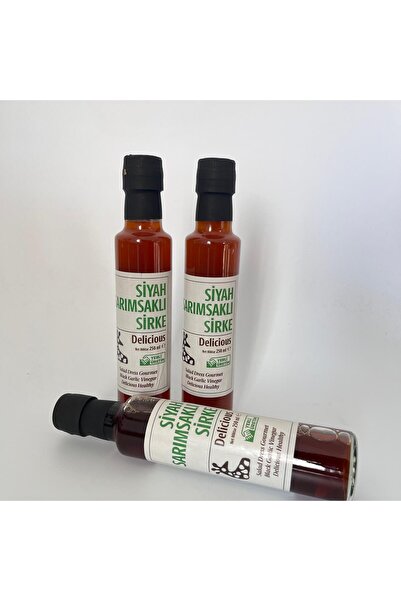 Edovital DOĞAL SİYAH SARIMSAKLI SİRKE 250 ML x 3 ADET