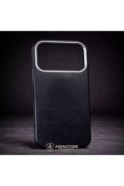 Axen Store Siyah Deri 17 Pro Kılıf