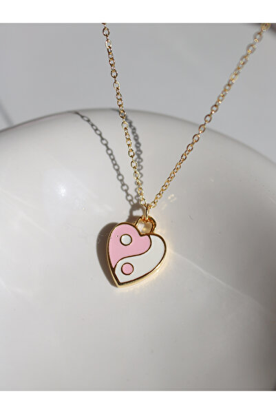 Reorah Collection Ying Yang Heart Necklace