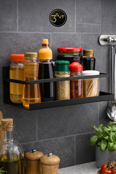 3Art Metal Dekorasyon Tic.Ltd.Şti Mutfak Rafı – Duvara Monte Baharatlık & Sos...