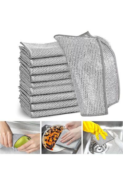 Other Stainless steel wire dishwashing cloth for repeated use, odorless for w...