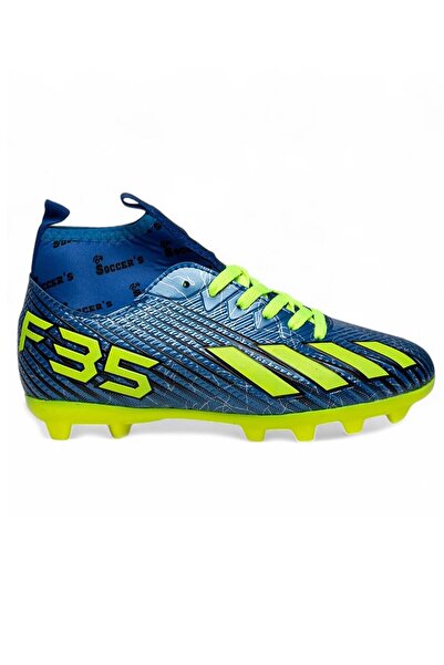 Bluefeet حذاء كرة القدم للرجال باللون الأزرق والأصفر من Bys