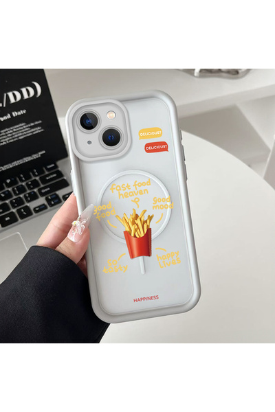 Hontinga حافظة هاتف من السيليكون الشفاف متوافقة مع هاتف iPhone 15 Plus من Mag...