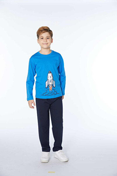 Elsima Boy's Long Sleeve Pajama Set Summer