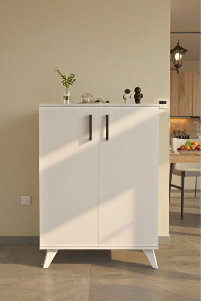 Moonlife Mobilya Larissa Çok Amaçlı 2 Kapaklı ,Kahve Köşesi,Mutfak,Banyo, Kil...