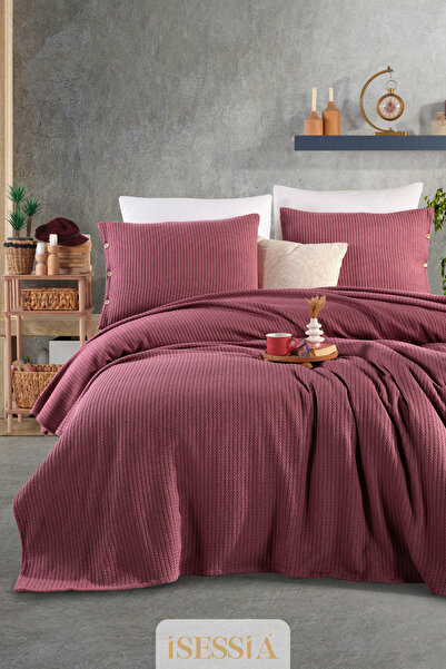 Isessia Elora Double Knitted Piqué Bedspread Set