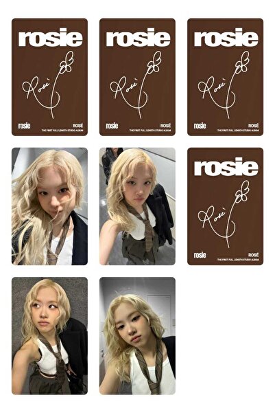 sevimliflower ROSE BLACKPİNK 1 ADET FOTOKART PVC KAPLI 9*6 CM 7 ADET TANE 2 A...