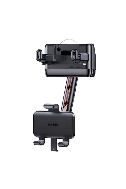 Yesido Car Phone Holder, Rearview Mirror, 360 Degree Rotation, Adjustable, Black