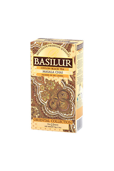 Basilur Masala Chai Tea, 25 Drawstring Bags