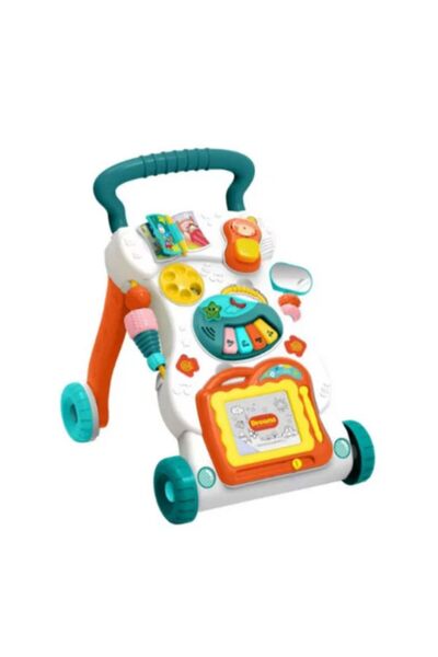 Creative World Toys Premergător multifuncțional 2 în 1 cu tablă de scris și pian