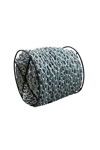 DASYAP GALVANİZ ZİNCİR 4MM 10MT KAPLAMALI ÇELİK ZİNCİR ÇOK AMAÇLI (1000CM)