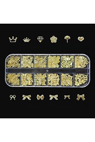 delis Декорации за нокти Marquise, RHINE08, Златен