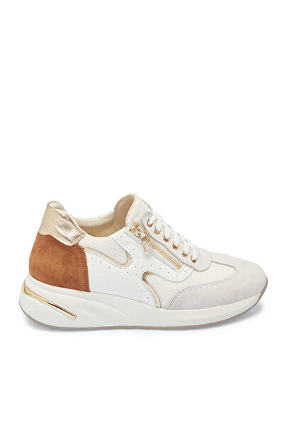 Tergan Beyaz Hakiki Deri Kadın Sneaker - K25I1AY67941-A26
