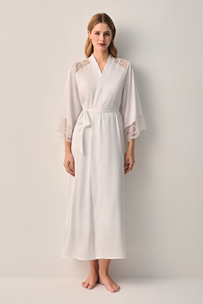 SUWEN فيفيان دانتيل ثوب طويل