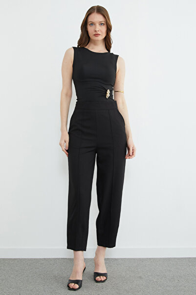Fulla Moda Çimalı Zippered Trousers with Pliers