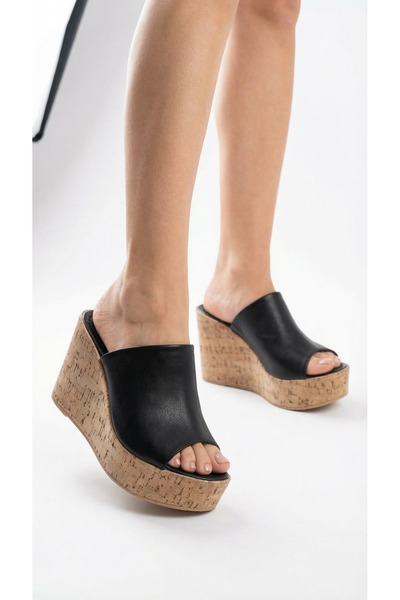 Limeo حذاء نسائي صيفي حذاء بكعب إسفيني ذو نعل عريض شبشب صندل من High Platform