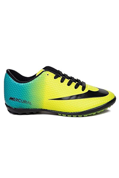 Bluefeet Wlk Yellow Turquoise Astroturf Men's Football Shoes