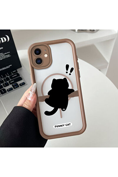 Hontinga حافظة هاتف من السيليكون الشفاف بنمط القطط متوافقة مع هاتف iPhone 12 ...