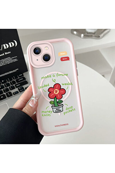 Hontinga حافظة هاتف من السيليكون الشفاف متوافقة مع هاتف iPhone 14 Plus من Mag...