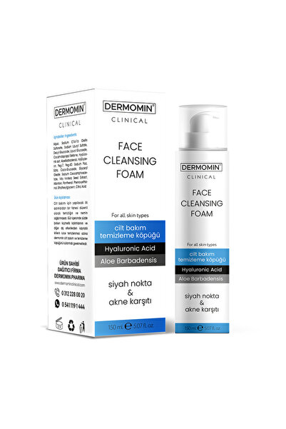 DERMOMİN Temizleme Köpüğü 150 ml Aloe Vera , Hyalüronik Asit