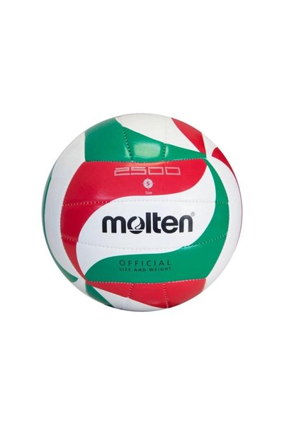 Voleybol Topu V5M2500 Voleybol Topu Antrenman Pu Deri Yeşil Beyaz Kırmıızı 5