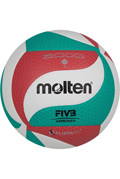 Genel Markalar V5M5000 yetişkin voleybol topu, yeşil/beyaz/kırmızı, 5