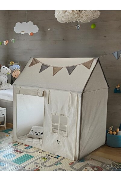 YHH Kids LED Işıklı Çocuk Oyun Evi | Pamuklu Oyun Çadırı – Minder & 2 Yastık ...