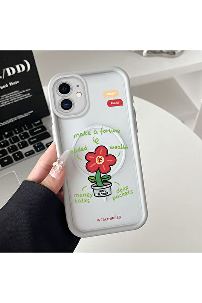 Hontinga iPhone 11 Compatible Transparent Magsafe Wireless Corner Silicone Ph...