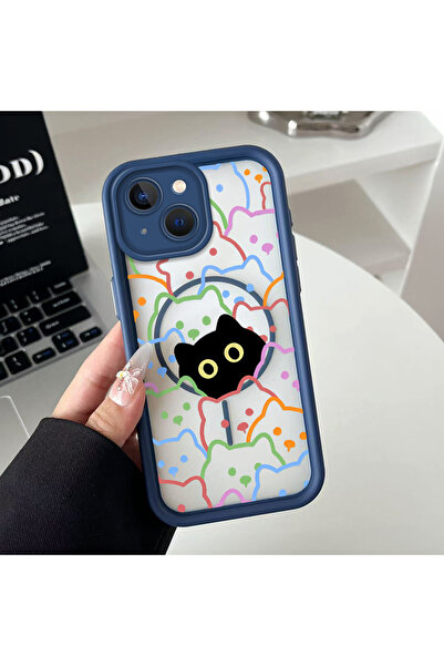 Hontinga حافظة هاتف من السيليكون الشفاف متوافقة مع هاتف iPhone 14 Plus من Mag...